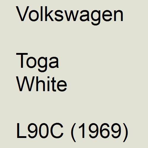 Volkswagen, Toga White, L90C (1969).